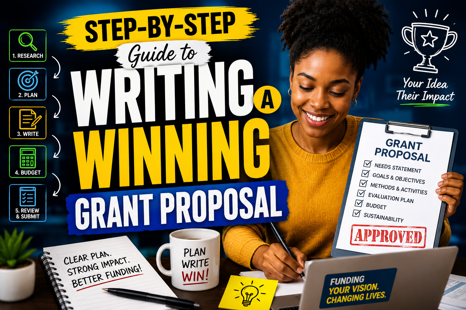 step by step guide how to write a winning grant proposal