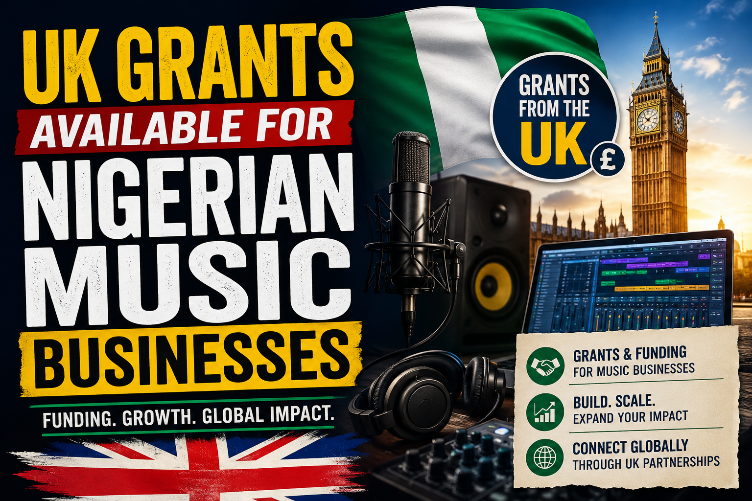 UK Grants Available for Nigerian Music Businesses