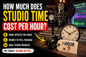Discover how much studio time costs per hour, what affects pricing, and how to choose the right recording package based on your project and budget.